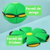 Jucarie 2 in 1, Minge Si Disc, Convertibila, 2 Moduri De Joaca, Dimensiune 23 Cm, Frisbee - imagine 2