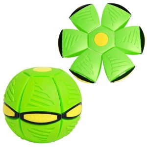 Jucarie 2 in 1, Minge Si Disc, Convertibila, 2 Moduri De Joaca, Dimensiune 23 Cm, Frisbee
