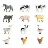 Set Figurine Animale De Casa, 12 Piese, 7 cm, Multicolor