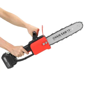 Drujba Electrica Cu Lant 12 Inch, Cu 2 Acumulatori, 21 V, Lithium, 2 Lanturi, 4800rpm, 305mm