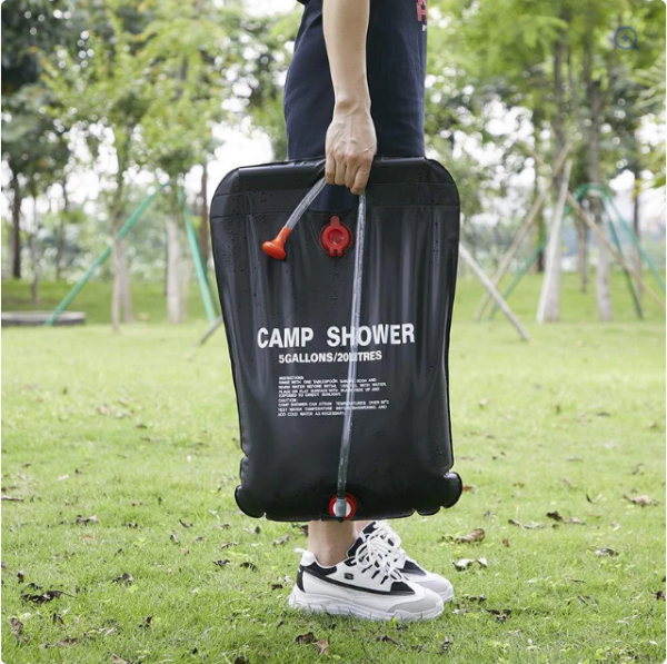 Dus portabil pentru camping, PVC, reglabil, capacitate 20 litri - imagine 3