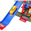 Set Joaca pentru Copii Parcare cu 4 Nivele, cu 4 Masinute Incluse si Elicopter, Heliport, Rampa de Coborare, Spalatorie, Acces cu Bariera si Benzinarie - imagine 4