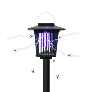 Set 2 Lampa Solara Antiinsecte Pentru Gradina Cu Lumina Led