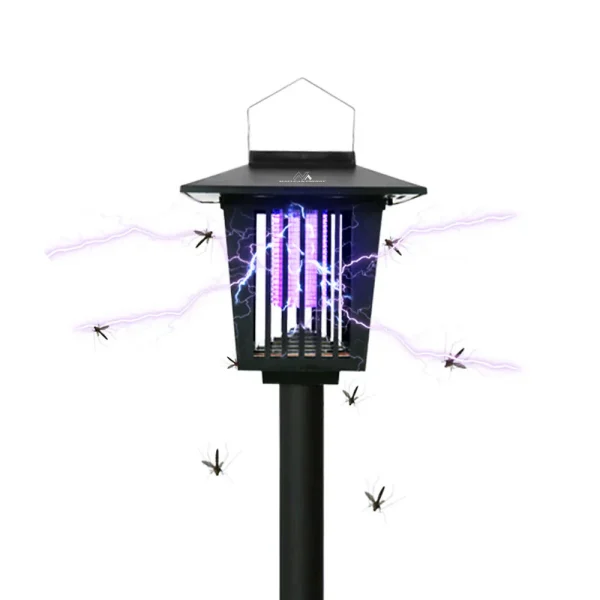 Set 2 Lampa Solara Antiinsecte Pentru Gradina Cu Lumina Led