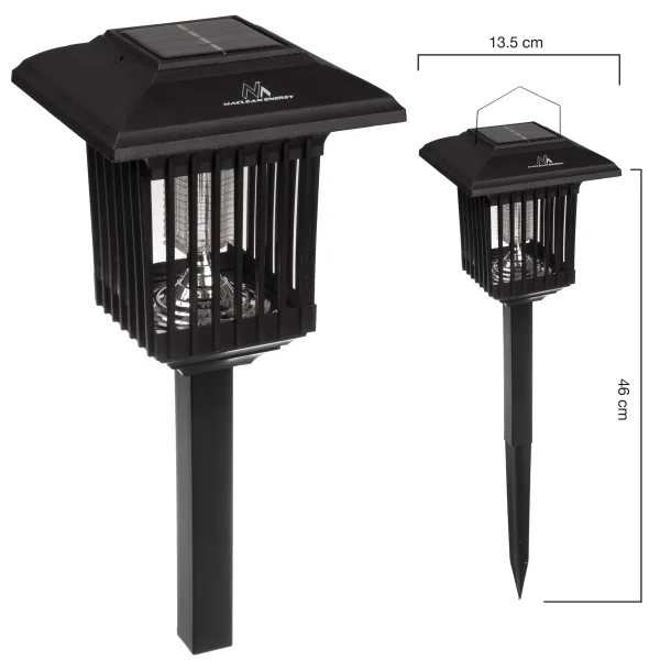 Set 2 Lampa Solara Antiinsecte Pentru Gradina Cu Lumina Led - imagine 2