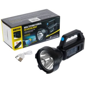 Lanterna solara reincarcabila, SolarOne® CX-8808T, Acumulator Li-Ion, PowerBank USB, LED lateral, Indicator Baterie
