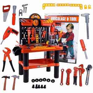 Banc De Scule Pentru Copii Micul Mester, Cu Accesorii Incluse