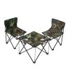 Set Masa Si Scaune Pentru Pescuit, Camping, Picnic, Pliabile, Portabile, Geanta Transport, Army - imagine 2