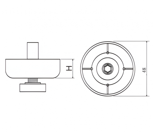 PICIOR CESCUTA MIC NEGRU 17-24 si 44 mm - imagine 2