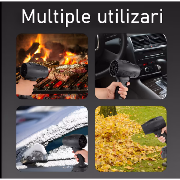 Suflanta Aer eSimplu®, 1000 W, Baterie 48 V, 150000RPM, Acumulator Inclus, Extrem de Puternica, Portabila, Utilizare Multipla - imagine 10