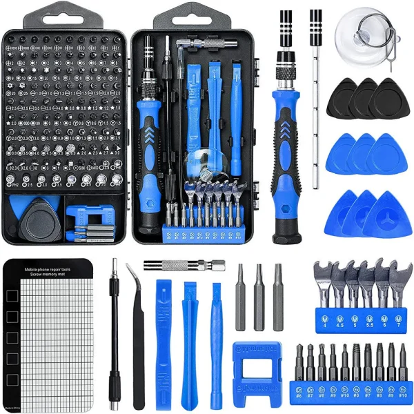 Set Trusa Surubelnita Precizie Cu 138 Piese, Biti Otel, Maner Ergonomic - imagine 2