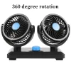 Ventilator Auto Dublu, 10W, 2 Trepte de Viteza, Rotire 360°, Silentios - imagine 4